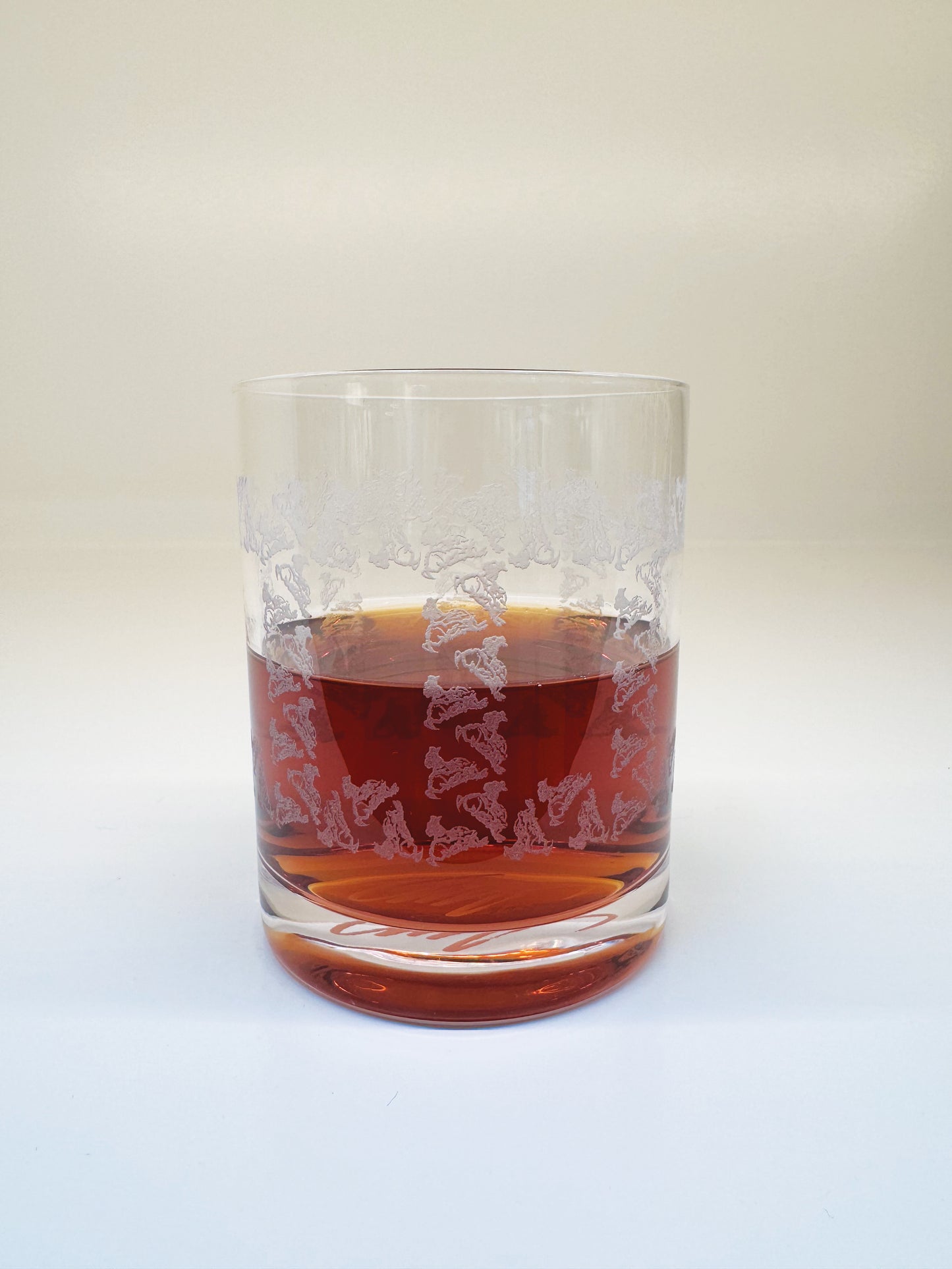 etched double rocks glasses